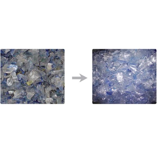 1500KG/H High Speed Friction Washer , sS304 Plastic Recycling Machine Line