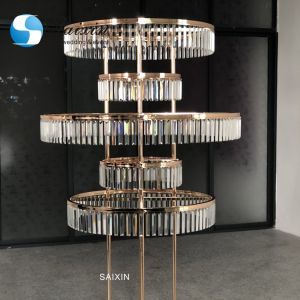 ZT-553 New design for wedding gold decoration table tree centerpiece hanging