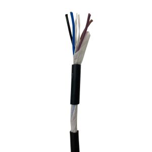 2 Core 18 AWG Stranded Tinned Copper Black PUR Jacket Cables
