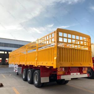60t-70t Load Capacity Anton 2 3 Axle 4 Axle Fence Semi Trailer 13000*2500*3950mm