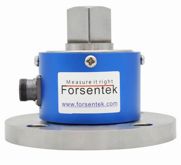 Square drive to flange reaction torque sensor torque transducer