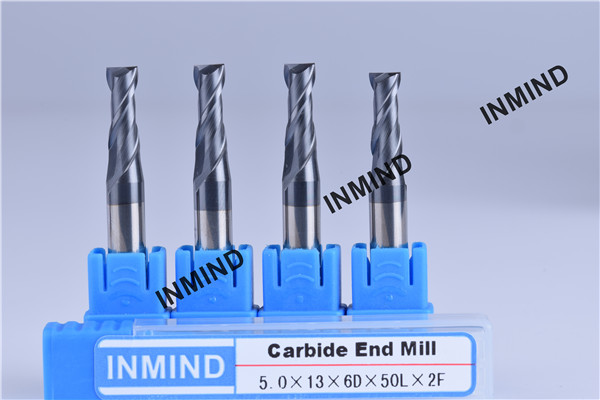 Carbide end mill , Upto HRC50 AlTiN Coating , 5mm *2F Square End Mill , Milling Cutters