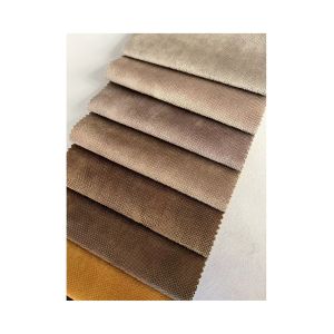 Embossed Holland Velvet Fabric Chenille Shrink Resistant For Wildely Use