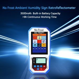 Cheap No Frost Ambient Humidity Sign Retroreflectometer with 3500mAh Built-in Battery Capacity and ＞8h Continuous Working Time for sale
