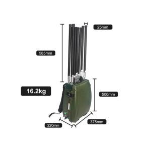 High Power Drone Jammer FPV Counter Backpack 3km 900MHz