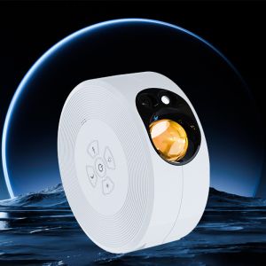 Multiscene RGB Star Moon Night Light , Voice Control Moon Nebula Lamp Projector