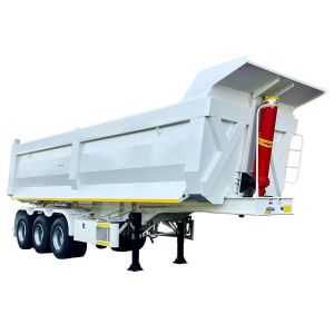 Cheap 10 M 3 Axle U-Type Front Top Self-Dumping ABS Anti-Lock Braking System Cargo Semi Tipper Trailer in China for sale