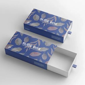 Custom CMYK Printed Drawer Box: Rigid Paper Slide Box With Silk Screen Hot