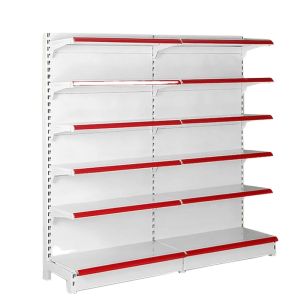 Factory Customized Color Size Retail White Metal Shelving Gndola Para Farmacia