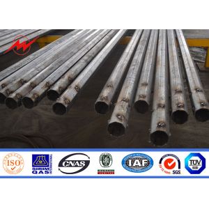2.75mm 5-6m Led Street Light Pole Hot Dip Galanization Steel For Airport Seaport Plaza Stadium