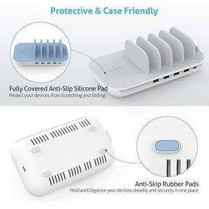Multi-device Charging Stations with wireless Charging for iPhone and Android