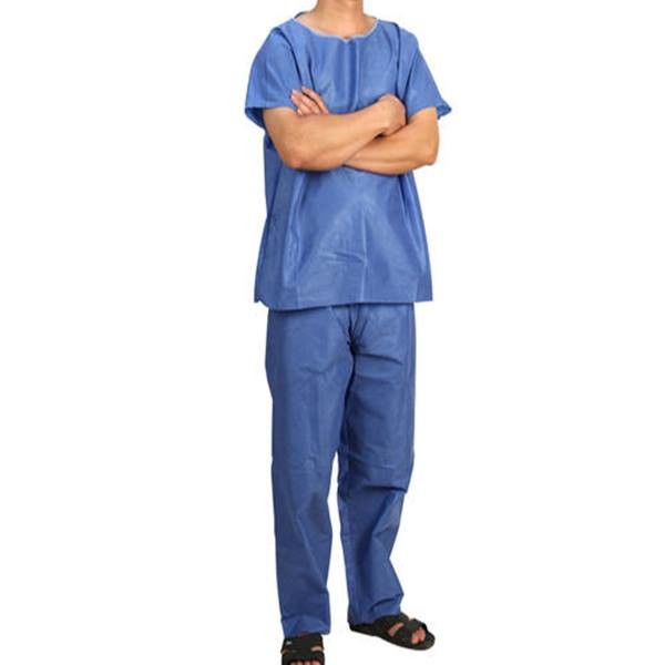 Quality Elastic Cuff 115x127cm 30 G/M2 Disposable Patient Gowns wholesale