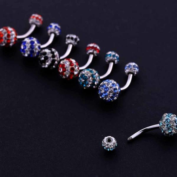 Wholesale Factory Price Fancy Ferido Ball Design Belly Navel Rings Piercing Jewelry