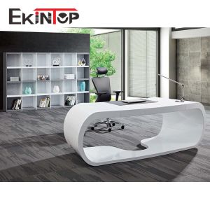 Modern Executive Computer Table , Office Furniture Writing Desk 2400x2055x750mm