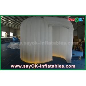 Photo Booth Backdrop Decoration Led Igloo Inflatable Photo Booth Enclosure Cube With Lighting