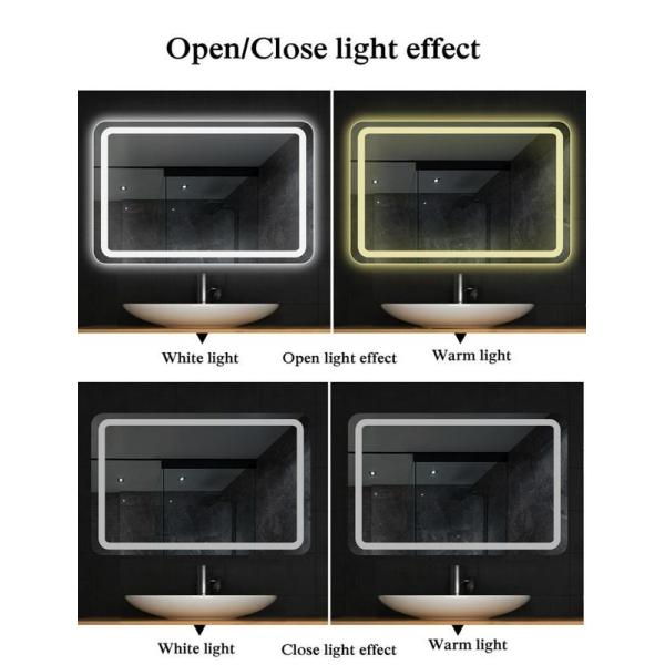 Quality Illuminated LED Bathroom Mirrors , Copper Free Mirror Customized Size wholesale