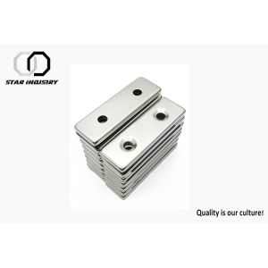 Bright Bonded Countersunk Neodymium Magnets Durable Long Service Life