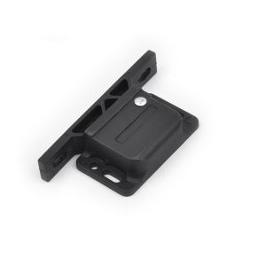 Cupboard Door Catch Latch Black Plastic Press Type