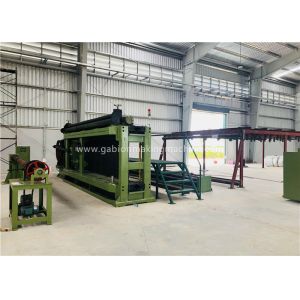 Fully Automatic Wire Coiling Machine , Double Twist Gabion Machine PLC Control