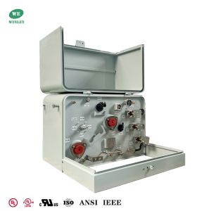 304 Stainless Steel Tank 10Kva Single Phase Pad mounted Transformer 13.8KV To