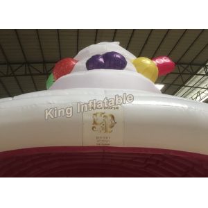 Customized Design Inflatable Event Tent With Icecream Theme , Colorful Color