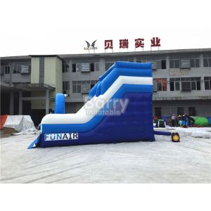 Blue Small Commercial Inflatable Slide For Children / Backyard Water Slide