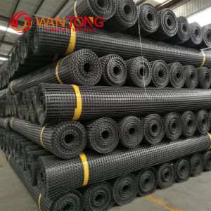 PP Plastic Net Biaxial Geogrid for Mining Reinforcement Width 1-6m MESH SIZE 12