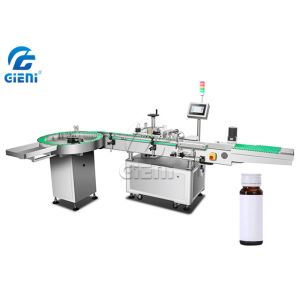 High Precision Semi Automatic Round Bottle Self Adhesive Labeling Machine AC220V
