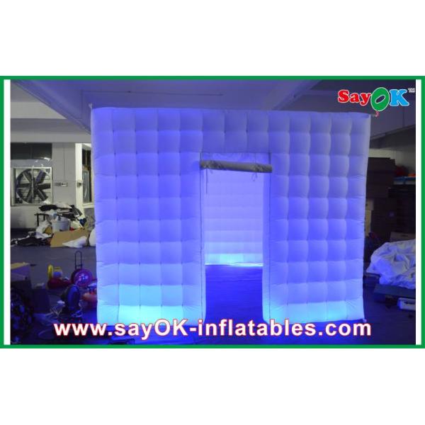 Inflatable Party Tent 210D Oxford Cloth Inflatable Photo Booth Square With Led Lighting