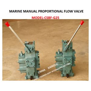 OVERFLOW PRINCIPLE OF MANUAL PROPORTIONAL FLOW COMPOUND VALVE CSBF-G25 FOR
