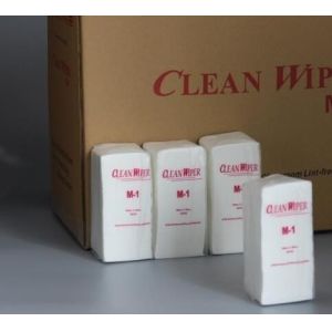 China Quarter Folded Industrial Cleanroom Wiper Non Woven Wipes M-1 Series on sale