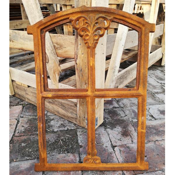 Quality Small French Cast Iron Metal Window Frame Mirror / Vintage Window Mirror wholesale