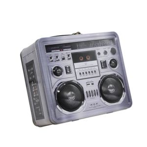 Custom Irregular Fancy Radio Shape Gift Candy Toy Package Tin Box Cookies