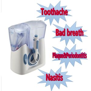 China Portable Rechargeable 800ml Desktop Dental Flosser Big Water Tank Oral Cleaner Waterproof Style Wholesale Household Water Flosser on sale