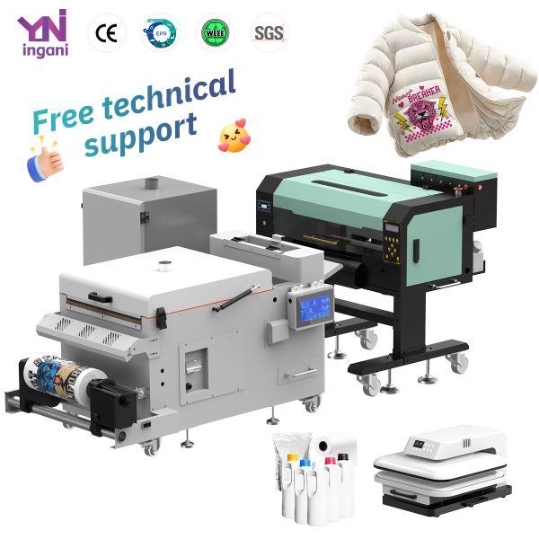 Quality Ingani Custom Logo 2 Head I1600 Direct to Film Printing Dtf Printer Machine Dtf Printer Powder Dryer Machine wholesale