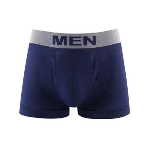 Men'S Printed Letter Underpants Mid Rise Boxer Shorts Nylon Brief Polyester