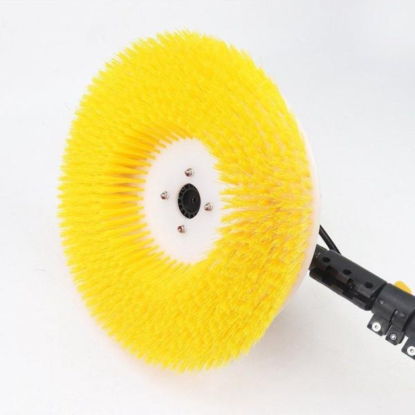 Quality Lightweight Telescopic Pole Solar Panel Washer with Single-Disc Head Rotating Brush 1 wholesale