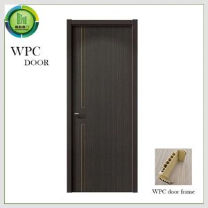 PVC HDF Composite Residential WPC Doors Wooden Panel Design