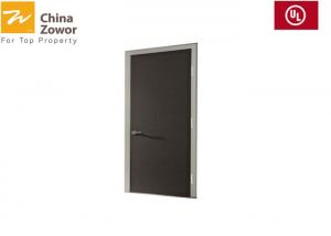 Cheap FD30 Wood Fireproof Interior Door With Vertical Glass For Interior Room/ Veneer Finish/ Customized Size for sale
