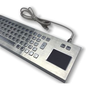 Industrial Stainless Steel Keyboard With Touchpad For PC USB Port Type A