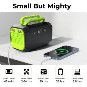 200W Portable Power Station with MPPT Solar Charger