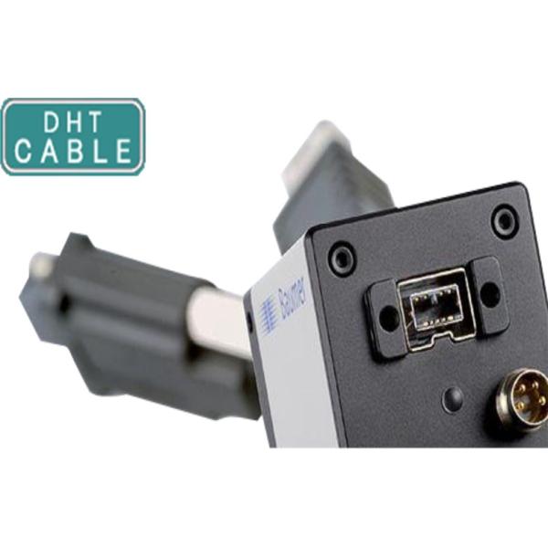 Full Shielded IEEE 1394 Firewire Cable , Firewire Camera Cable With Copper