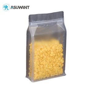 Transparent 130 Mic VMPET Flat Bottom Bag With Double Side Gusset