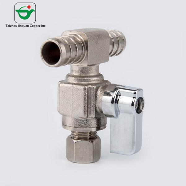 AB1953 Approved Double Outlet 5/8"X3/8"X3/8'' Steam Stop Valve