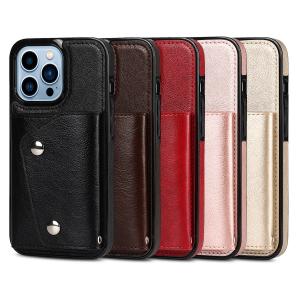 Cheap OEM Pu Phone Pouch Case Waterproof Magnetic Mobile Phone Cases for sale
