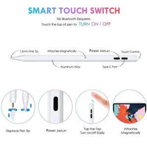 Universal Palm Rejection Active Capacitive Stylus Pen For Touch Screen