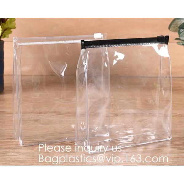 Flat Type Clear Frosted Pvc/Eva Cosmetic Bag With Sewn Zipper,Brush Bag Makeup Wash Bag,Stylish, Practical, Portable, Co