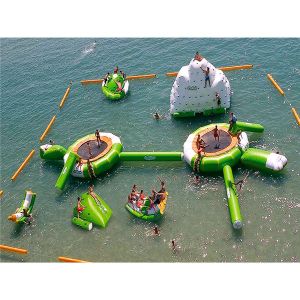 Gaint Floating Water Playground Equipement With Water Sand Filter
