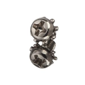 Cross Recessed Pan Head M4 Nylok Combination Screw With External Tooth Gasket