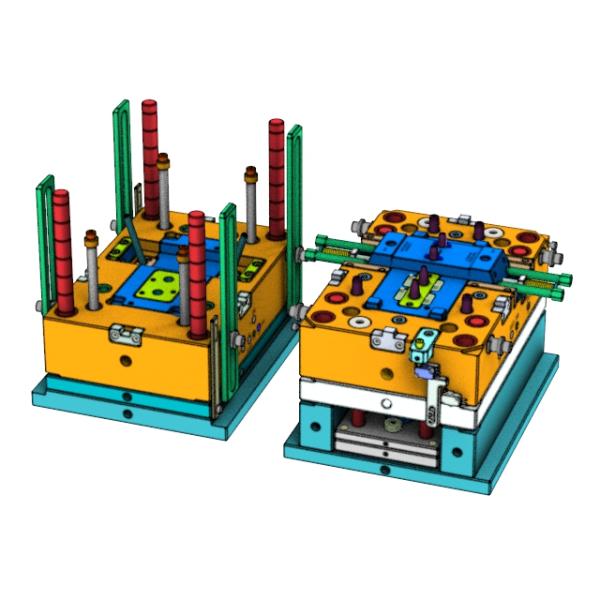 Cigarette cartridge holder+oil tank (2+2) / Cold runner / Three-plates mold No.24501